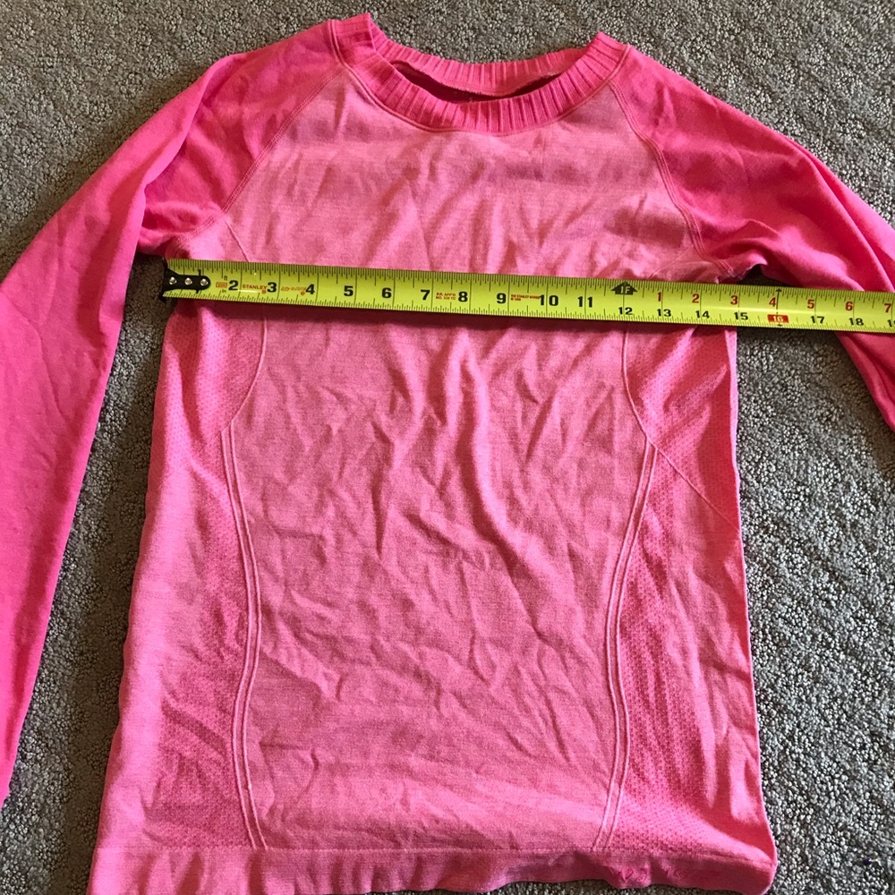 LWJ athletic long sleeve pink two tone shirt